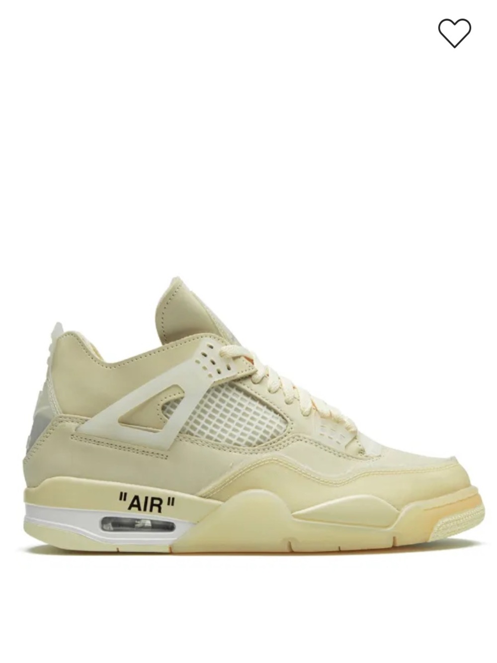 Jordan x Off-White Air Jordan 4’s retro SP “Sail” sneakers